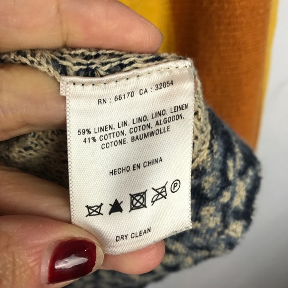 Anthropologie Maple Redonda Cardigan Sweater XS Open Front Linen Blend - Picture 4 of 7